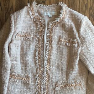 Boston Proper Blazer Pink and Rose Gold